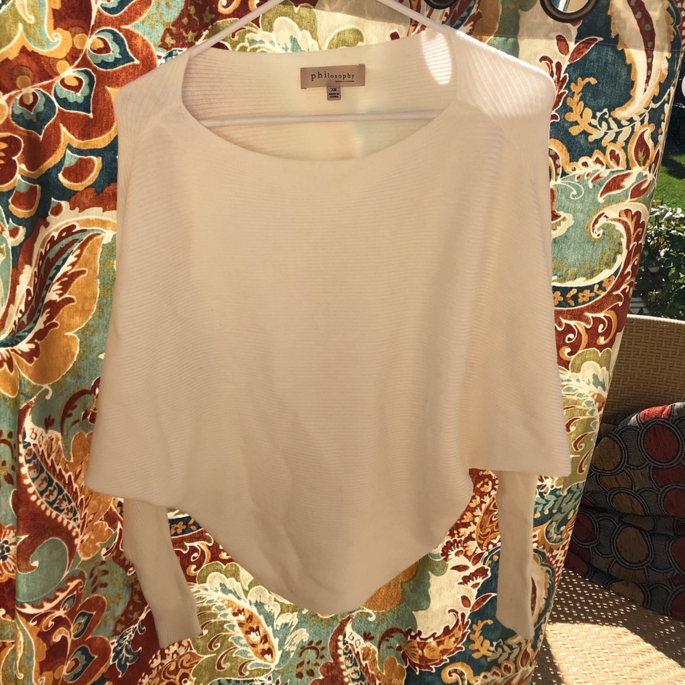 White philosophy sweater
